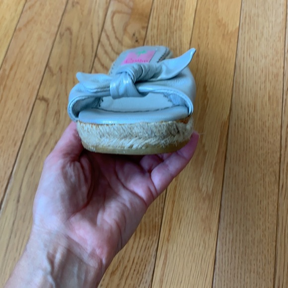 Women’s Silver Lilly Pulitzer Espadrilles Sz 8 1/2 - Picture 6 of 16
